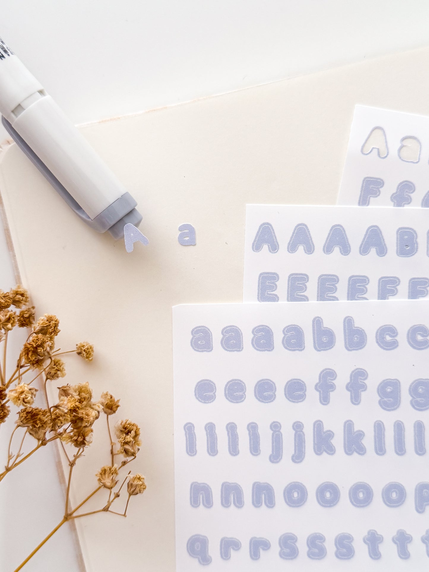 Alphabet Letter Sticker Sheet