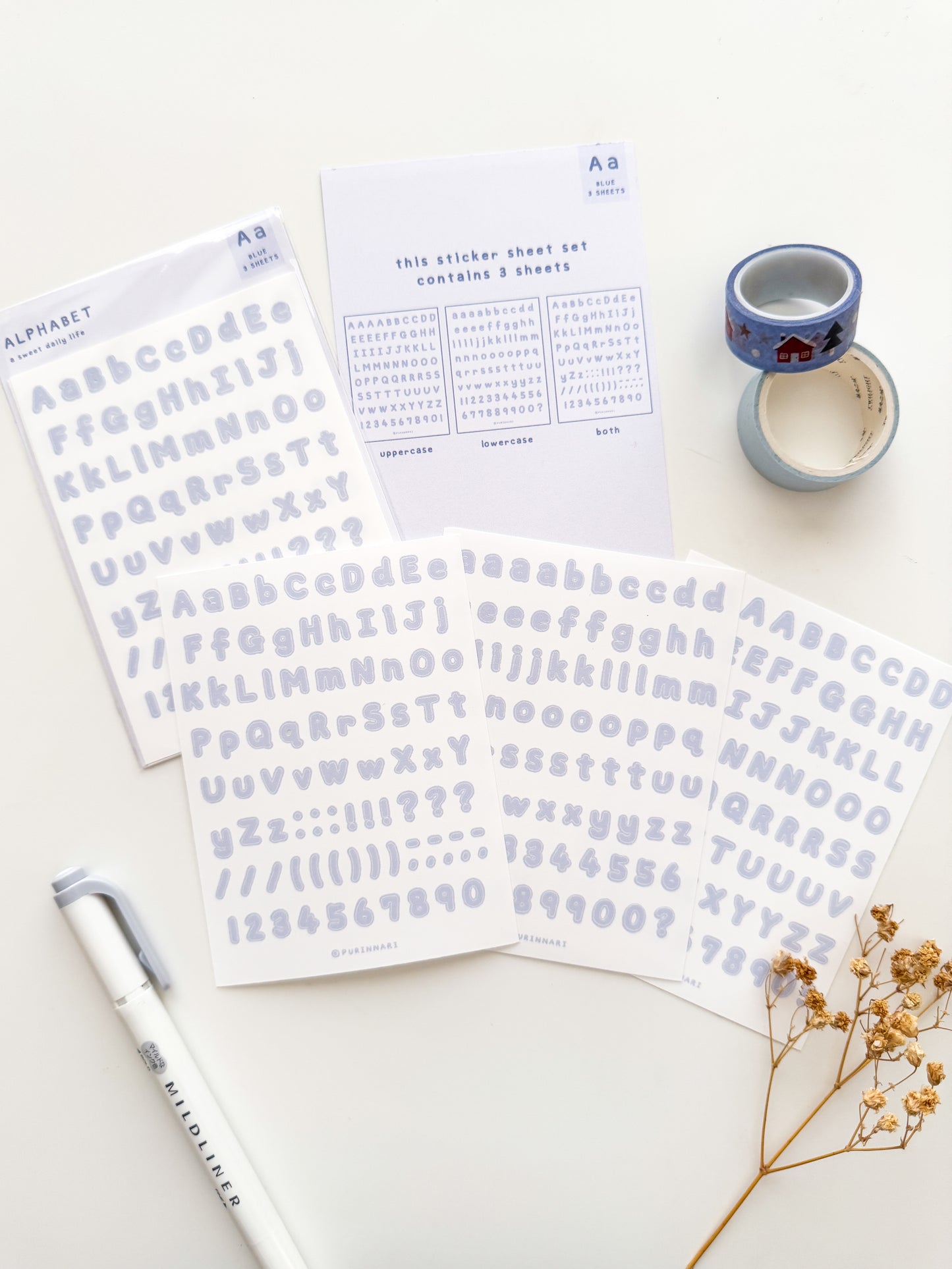 Alphabet Letter Sticker Sheet