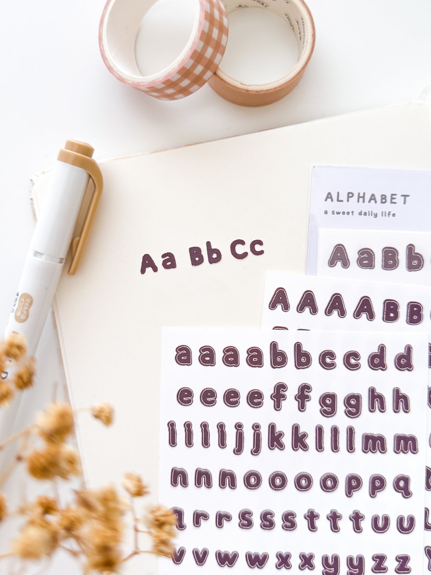 Alphabet Letter Sticker Sheet
