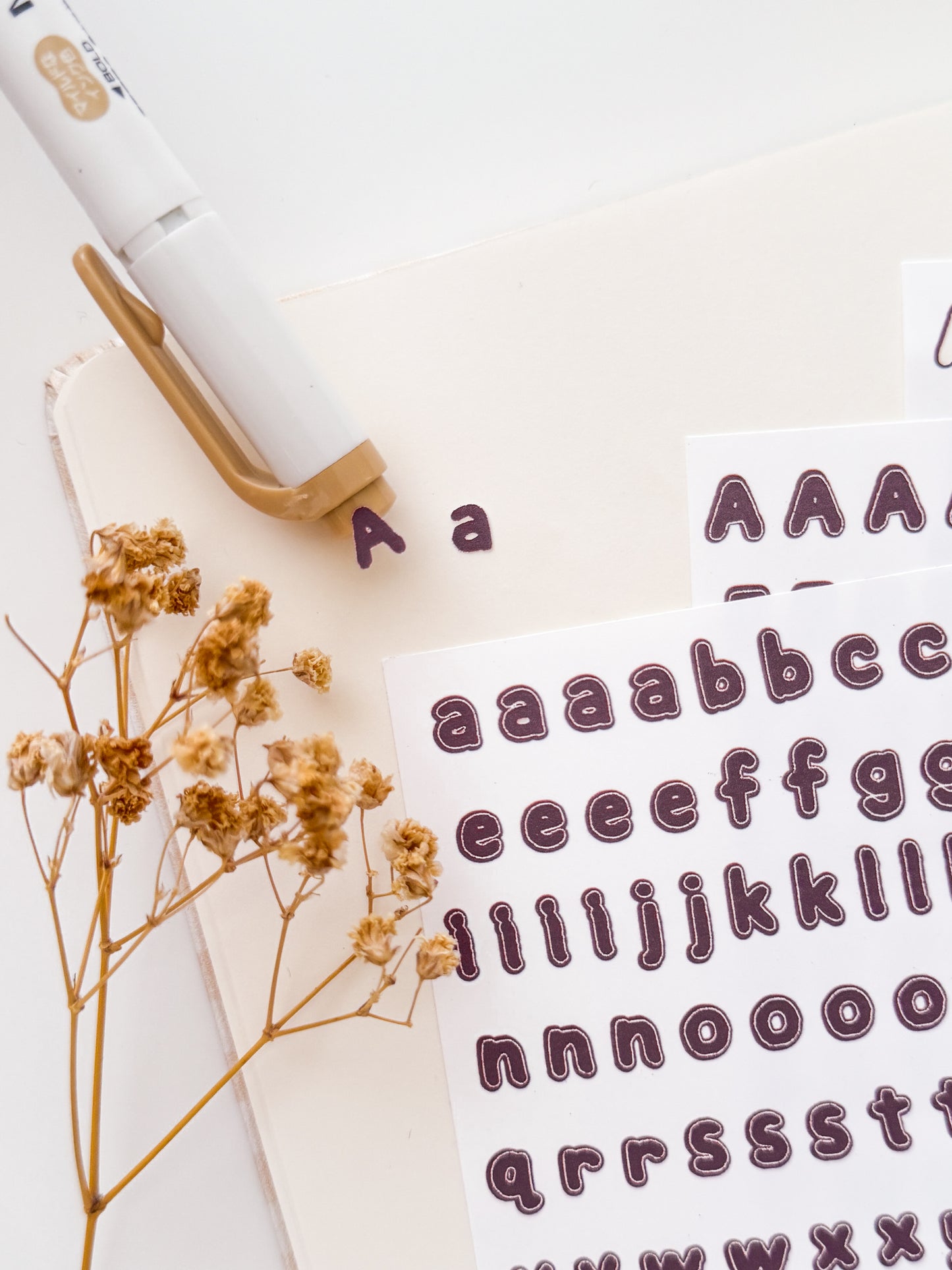 Alphabet Letter Sticker Sheet