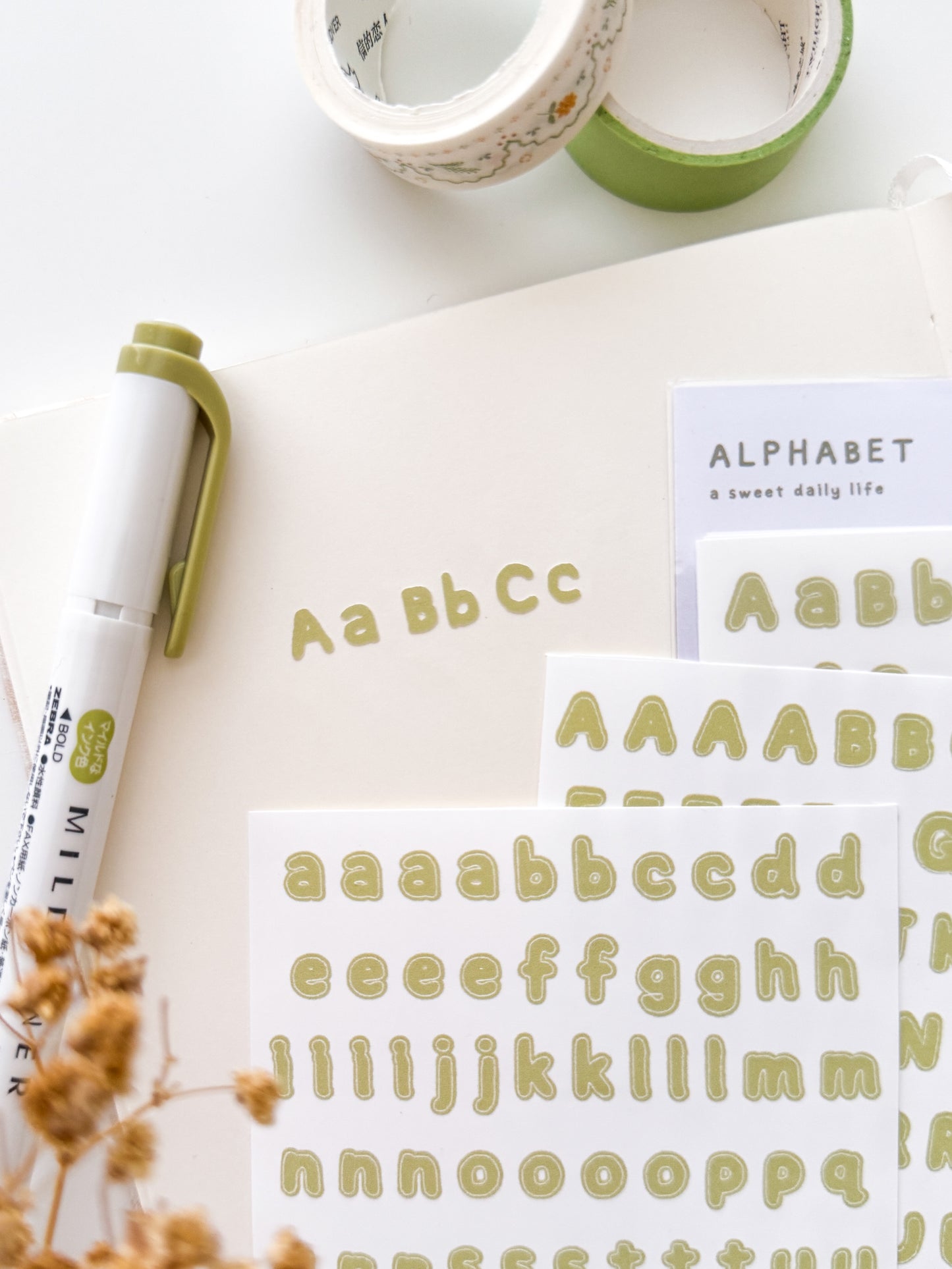 Alphabet Letter Sticker Sheet
