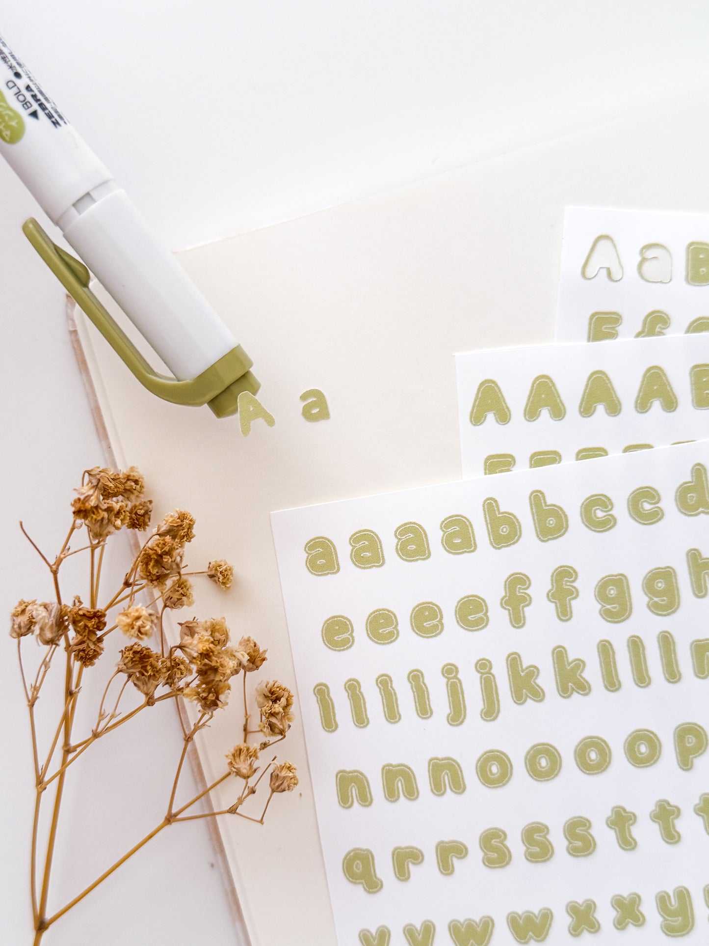 Alphabet Letter Sticker Sheet
