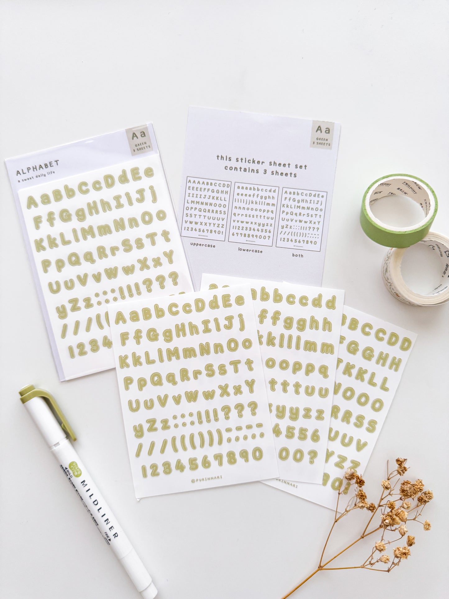 Alphabet Letter Sticker Sheet