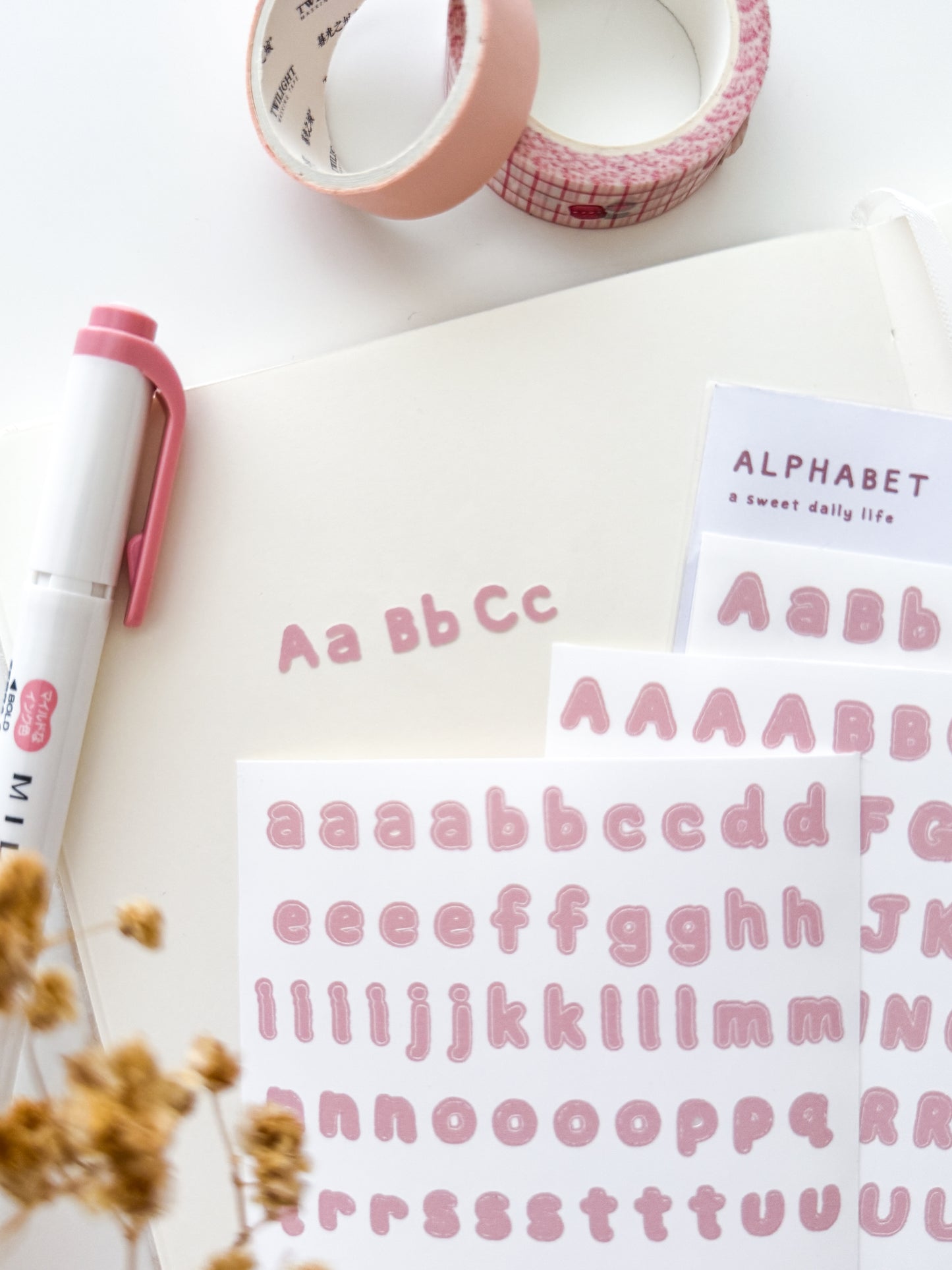 Alphabet Letter Sticker Sheet