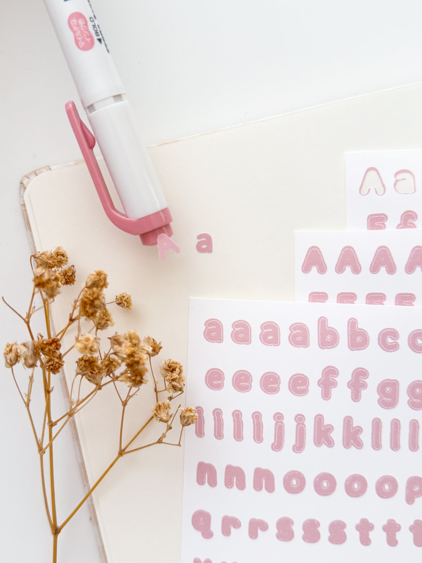 Alphabet Letter Sticker Sheet