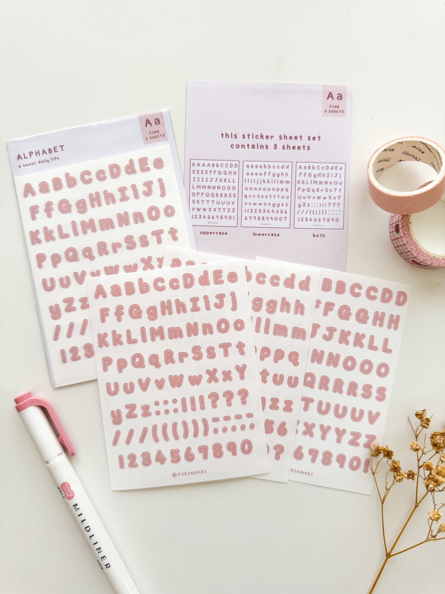 Alphabet Letter Sticker Sheet