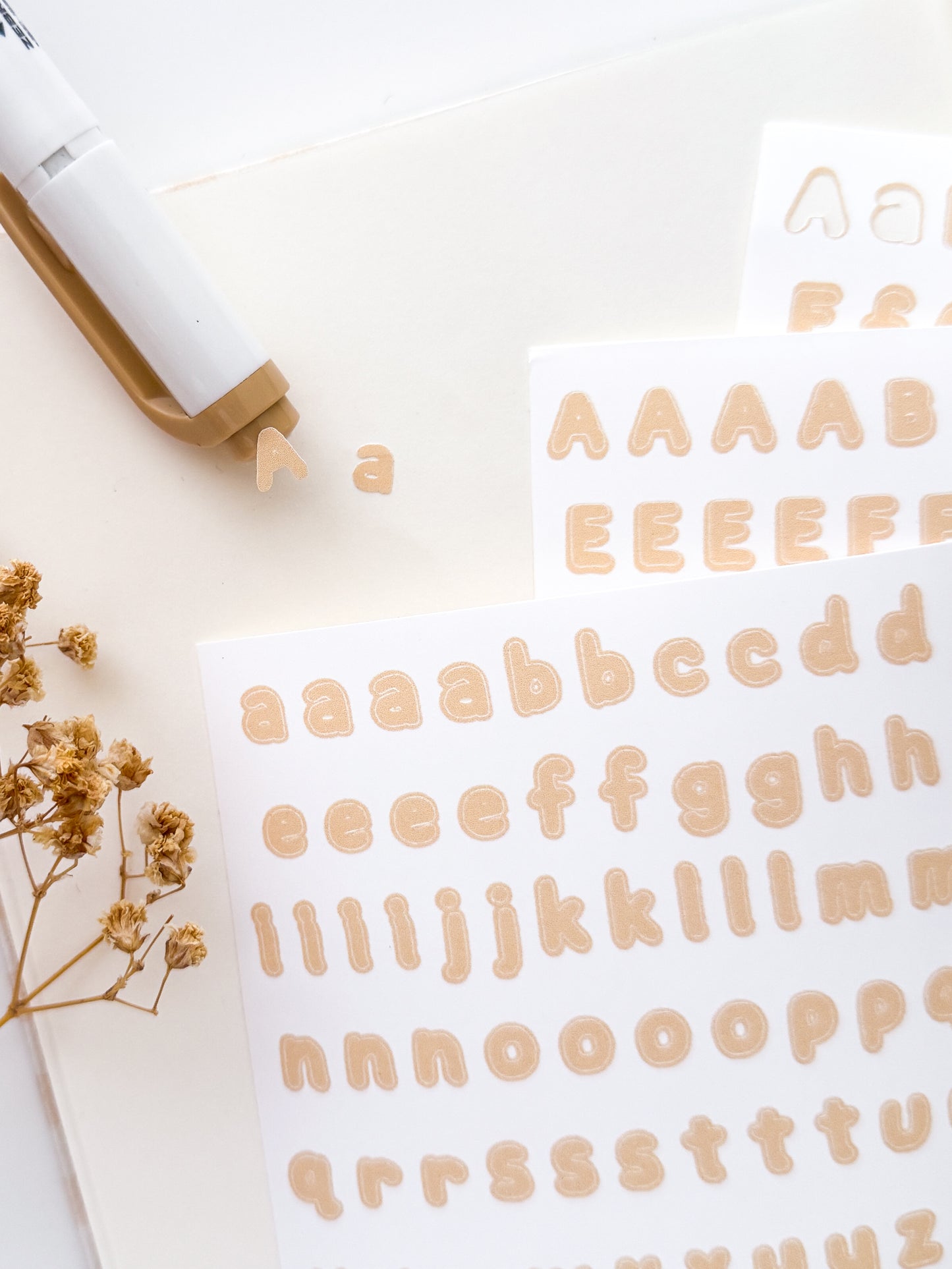 Alphabet Letter Sticker Sheet