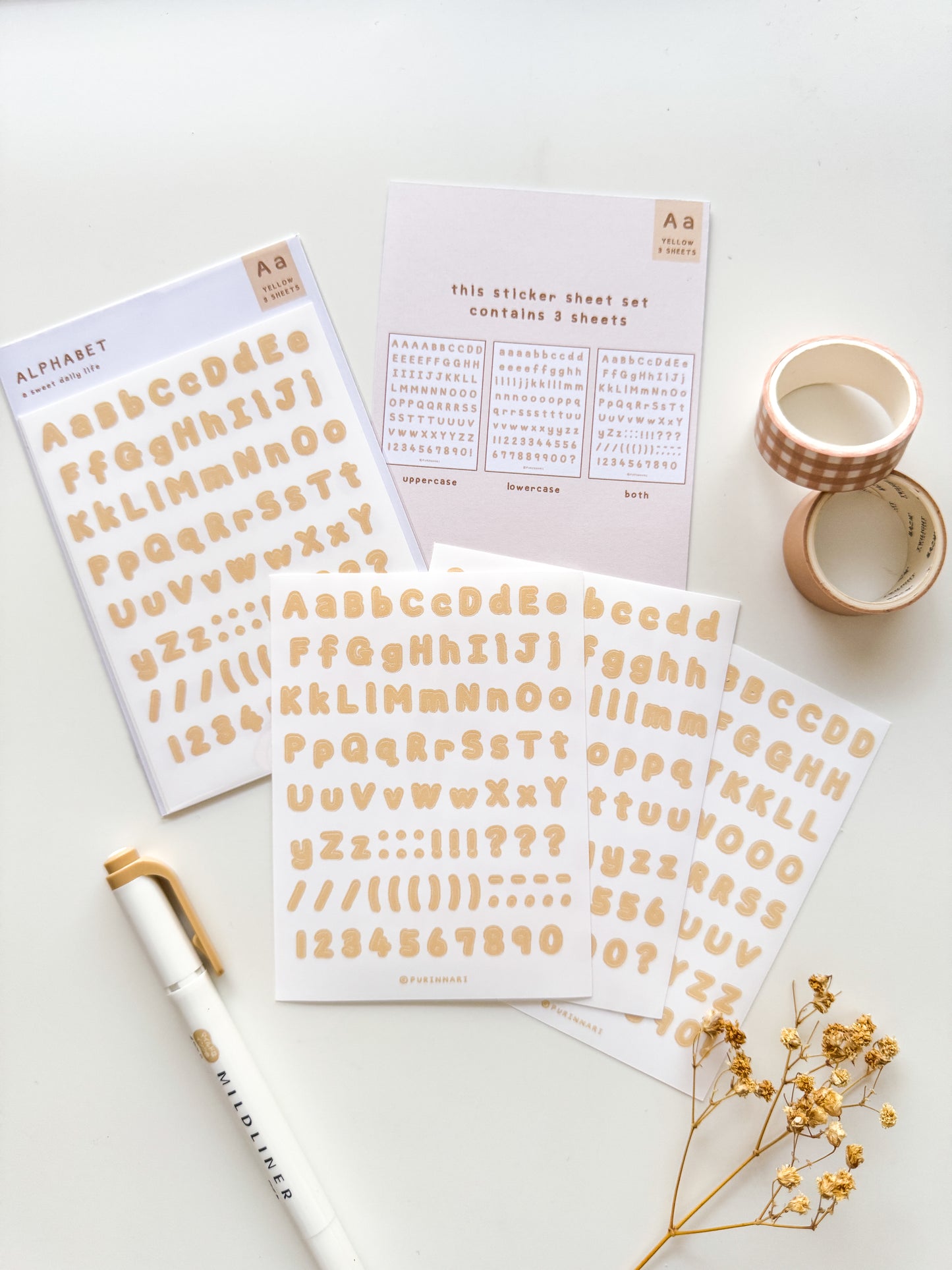 Alphabet Letter Sticker Sheet