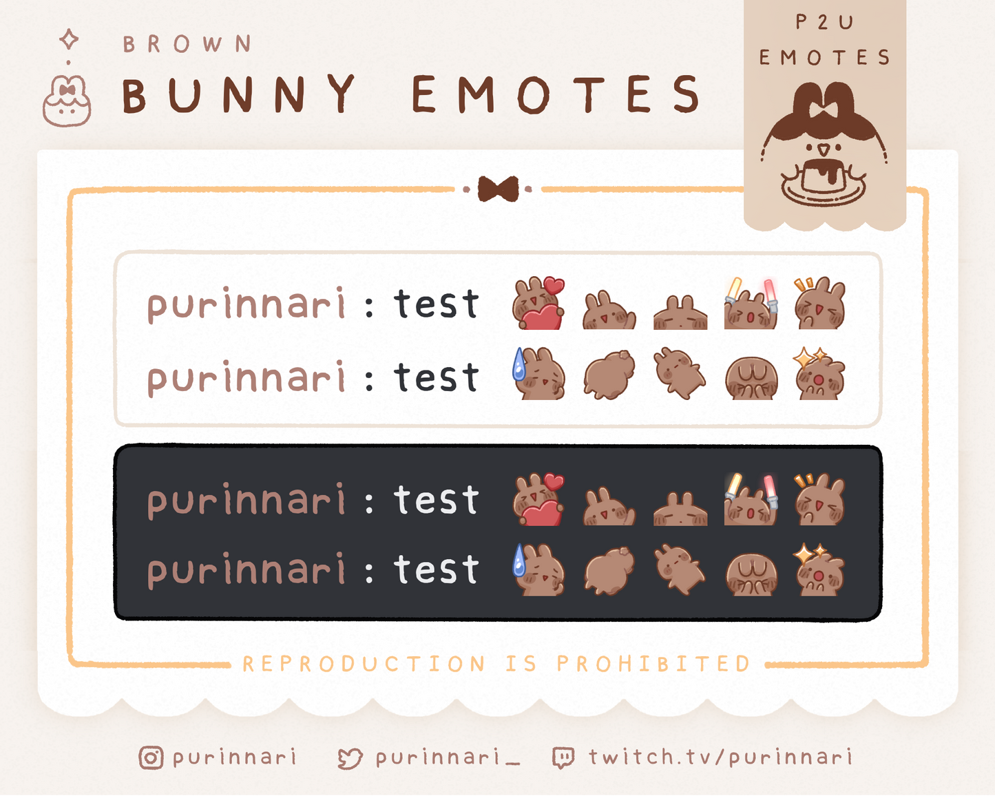 [ P2U ] Bunny Emotes Bundle of 10 | Discord/Twitch/Youtube