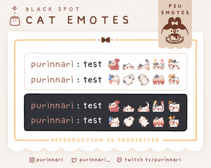 [ P2U ] Cat Emotes Bundle of 10 | Discord/Twitch/Youtube