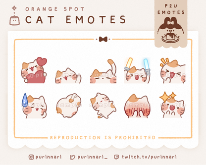 [ P2U ] Cat Emotes Bundle of 10 | Discord/Twitch/Youtube