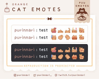 [ P2U ] Cat Emotes Bundle of 10 | Discord/Twitch/Youtube