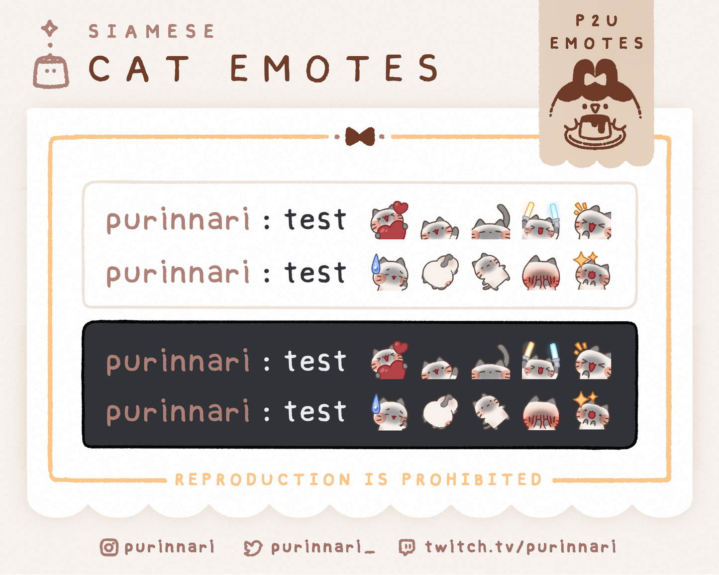 [ P2U ] Cat Emotes Bundle of 10 | Discord/Twitch/Youtube