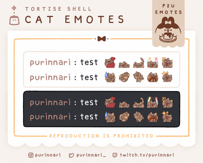 [ P2U ] Cat Emotes Bundle of 10 | Discord/Twitch/Youtube