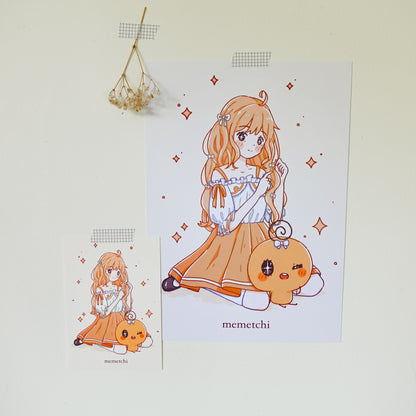 Tamagotchi Art Print Set Poster size (A4)