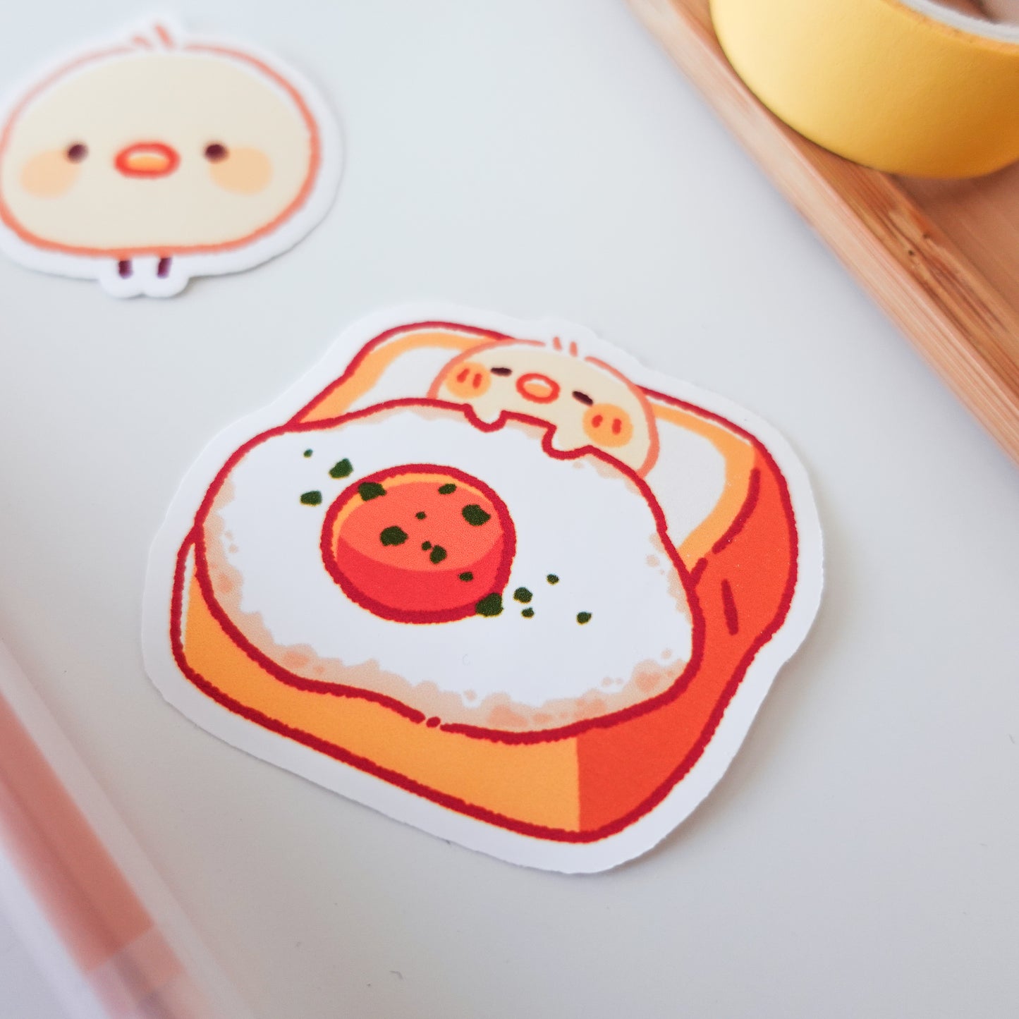 Hiyopipan Decal Stickers ⋮ Chick and Bread