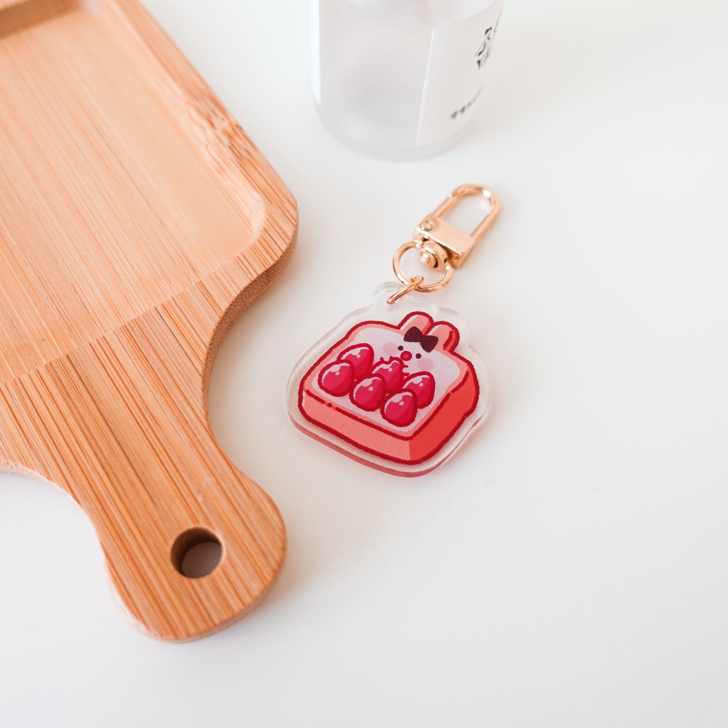 Strawberry Bread Keychain ⋮ Bunny Bakery