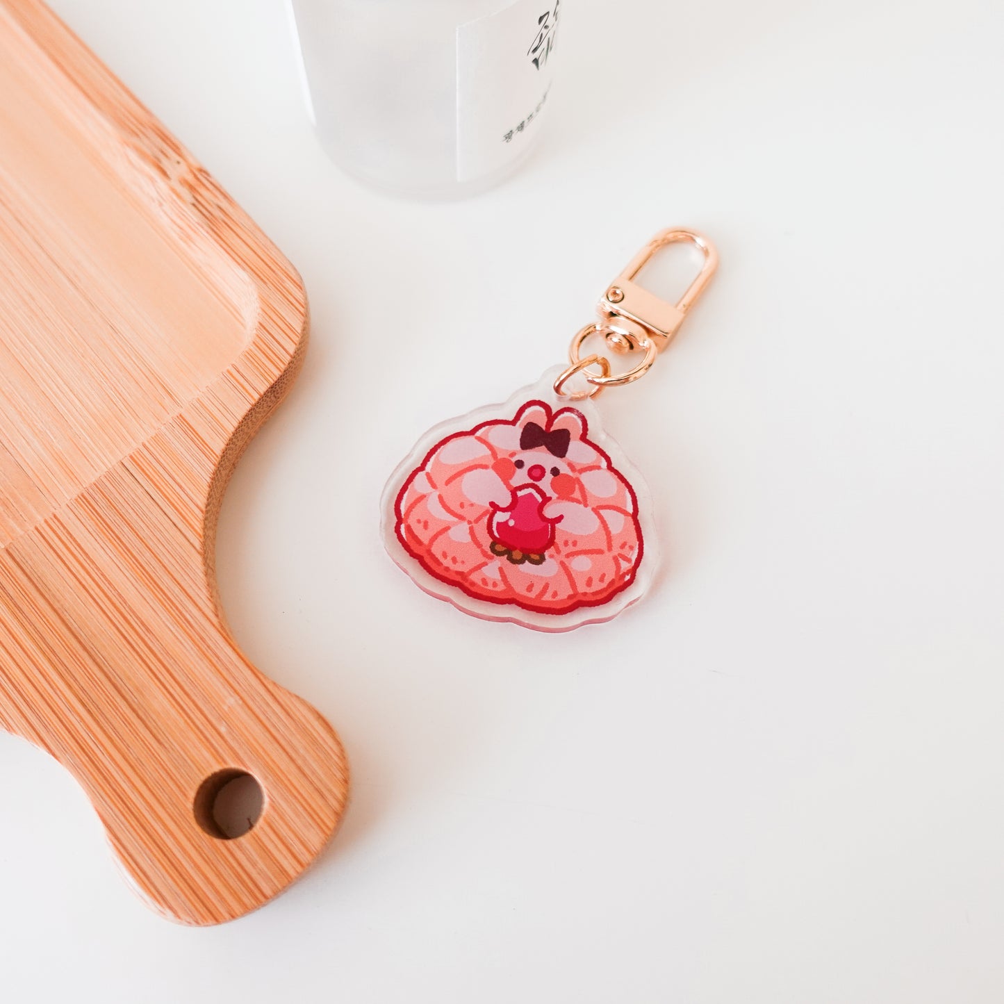 Strawberry Bread Keychain ⋮ Bunny Bakery