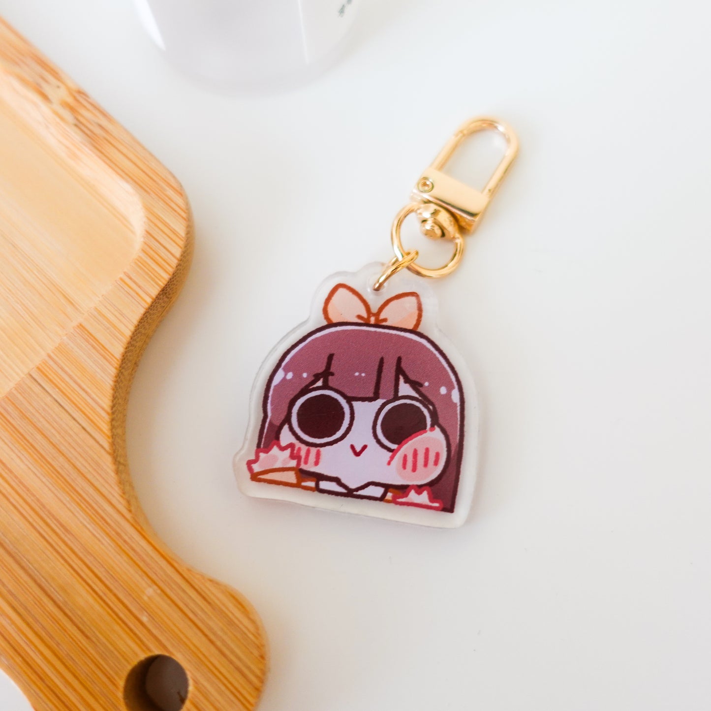 Purinnari Emotes Acrylic Charm Keychain ⋮ PurinDed / PurinJii