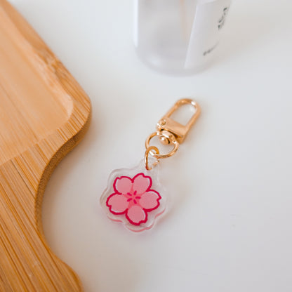 Hanami Picnic Acrylic Charm Keychains ⋮ Spring Sakura