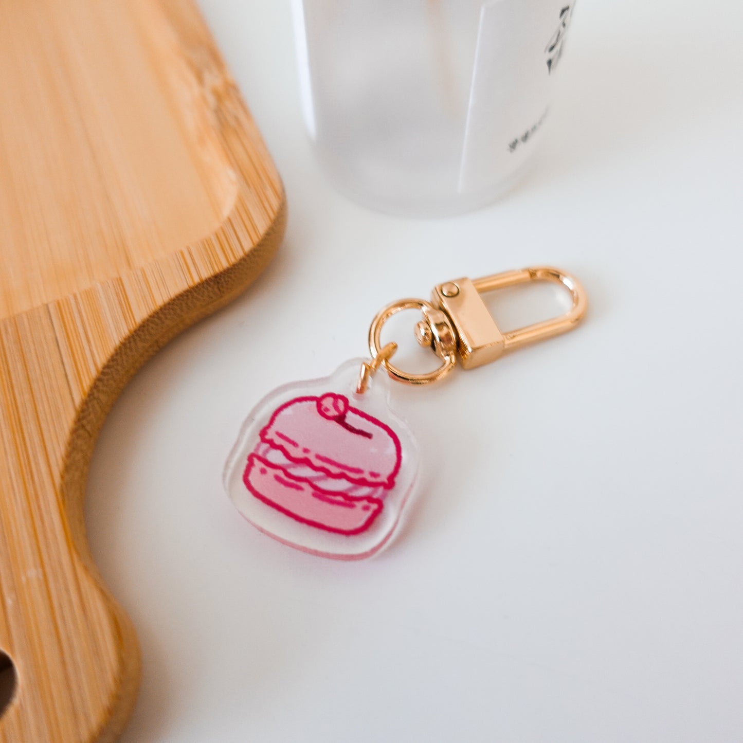 Sakura Desserts and Drinks Acrylic Charm Keychains ⋮ Spring Sakura