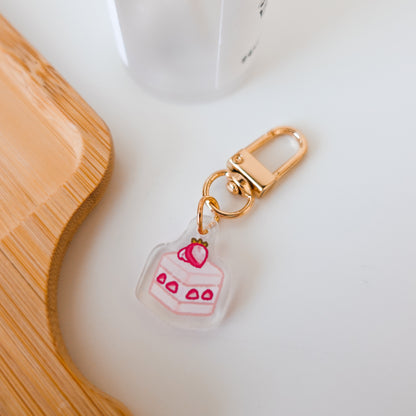 Sakura Desserts and Drinks Acrylic Charm Keychains ⋮ Spring Sakura