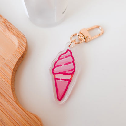 Sakura Desserts and Drinks Acrylic Charm Keychains ⋮ Spring Sakura