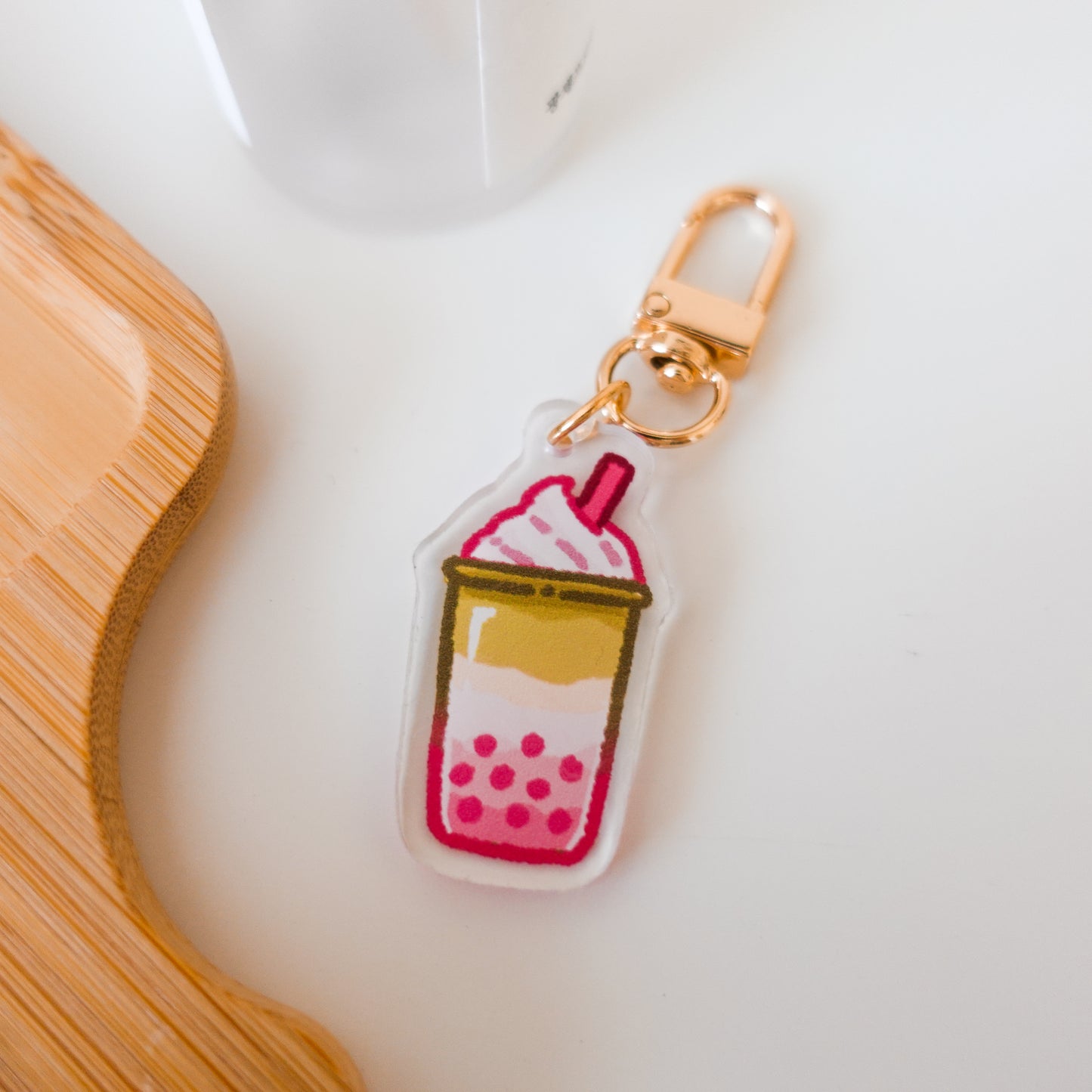 Sakura Desserts and Drinks Acrylic Charm Keychains ⋮ Spring Sakura