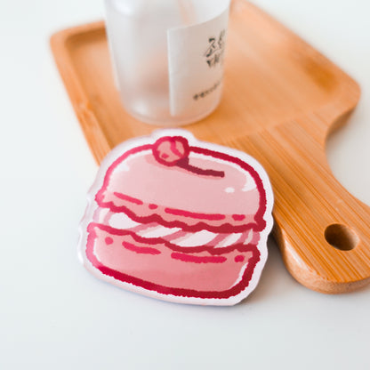 Macaron Acrylic Magnet ⋮ Spring Sakura Desserts