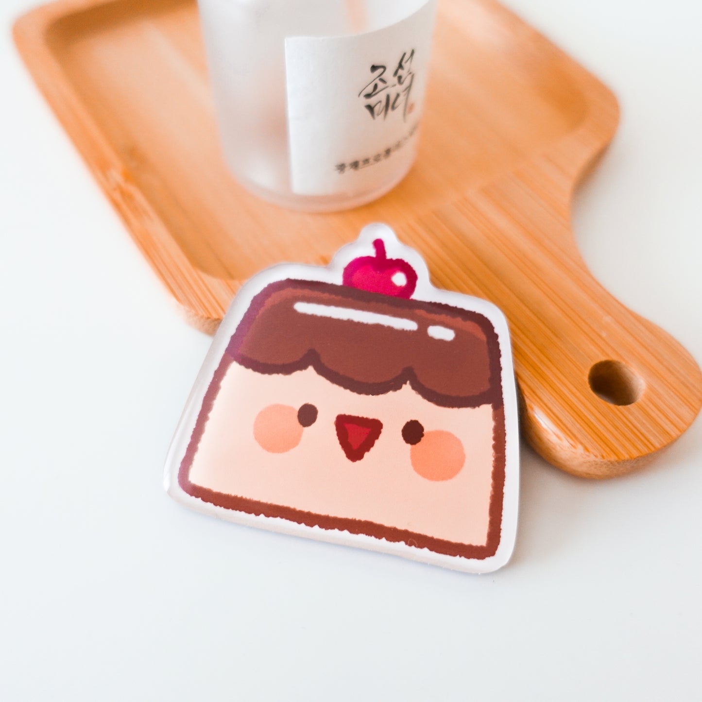 Purin Acrylic Magnet ⋮ Cute Pudding Flan