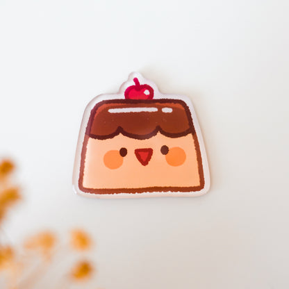 Purin Acrylic Magnet ⋮ Cute Pudding Flan