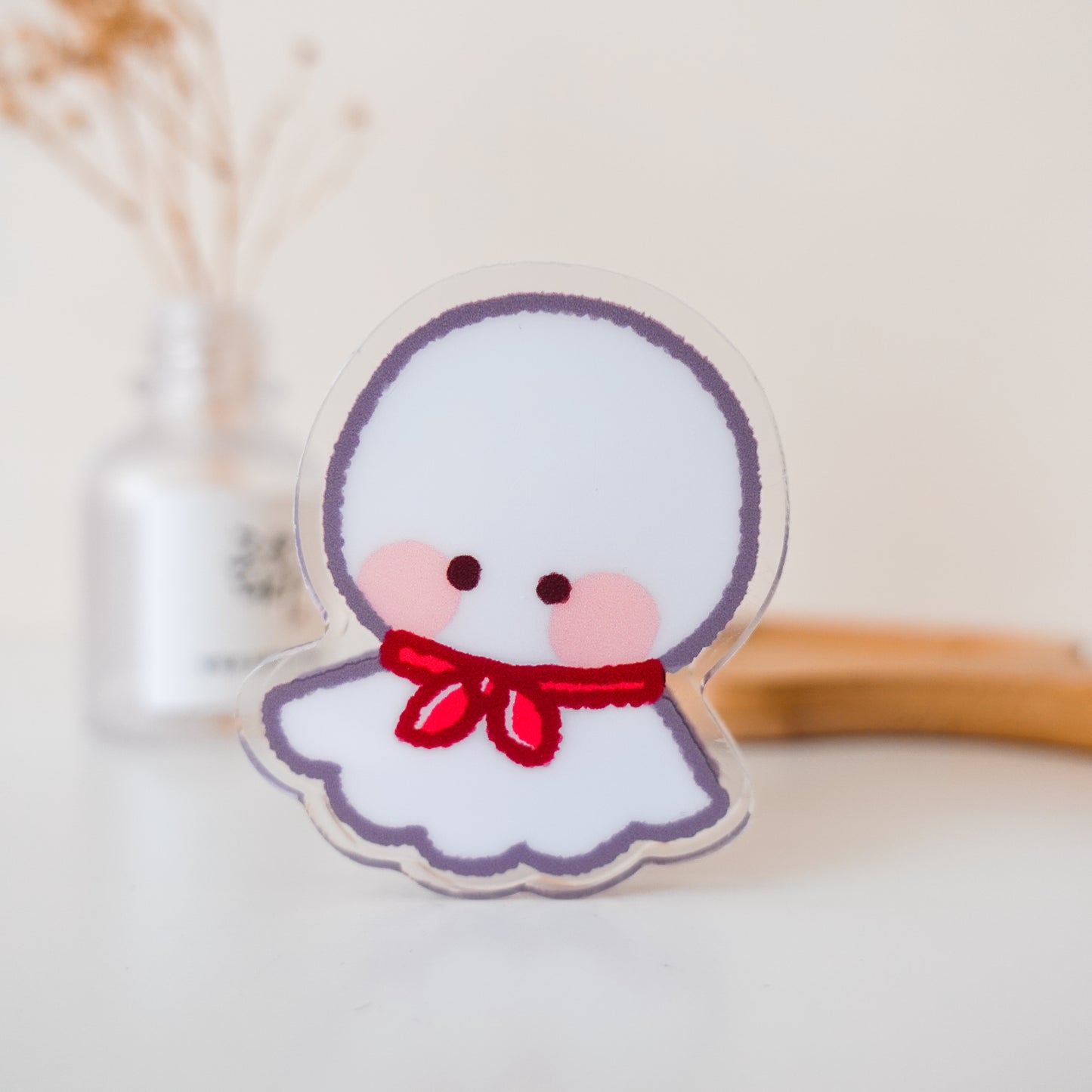 Teru Teru Bozu Acrylic Binder Clip ⋮ Cute Rain Doll