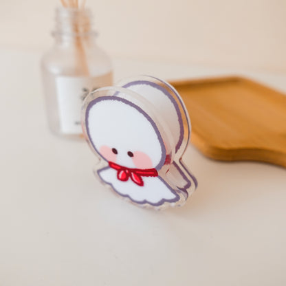 Teru Teru Bozu Acrylic Binder Clip ⋮ Cute Rain Doll