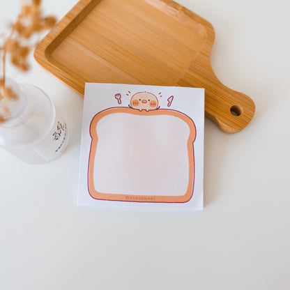 Hiyopipan Sticky Note and Memo Pad ⋮ Chick and Bread