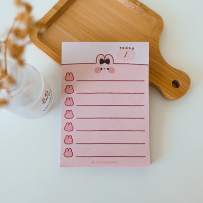 Cute Animal To-do List Memo Pad ⋮ Cat / Bunny / Frog / Chick / Bear