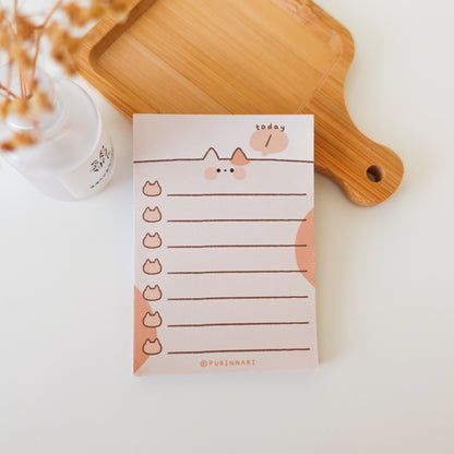 Cute Animal To-do List Memo Pad ⋮ Cat / Bunny / Frog / Chick / Bear