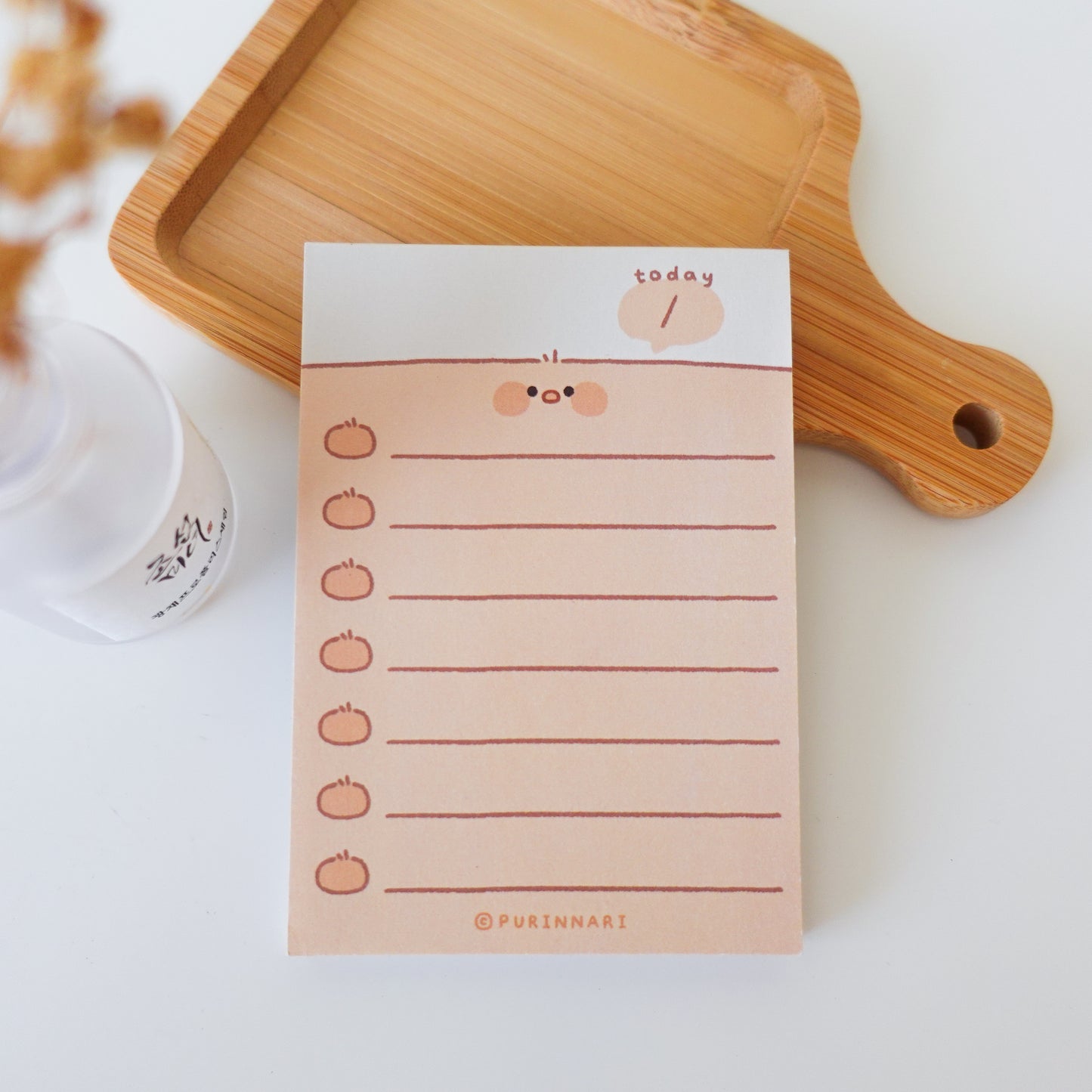 Cute Animal To-do List Memo Pad ⋮ Cat / Bunny / Frog / Chick / Bear