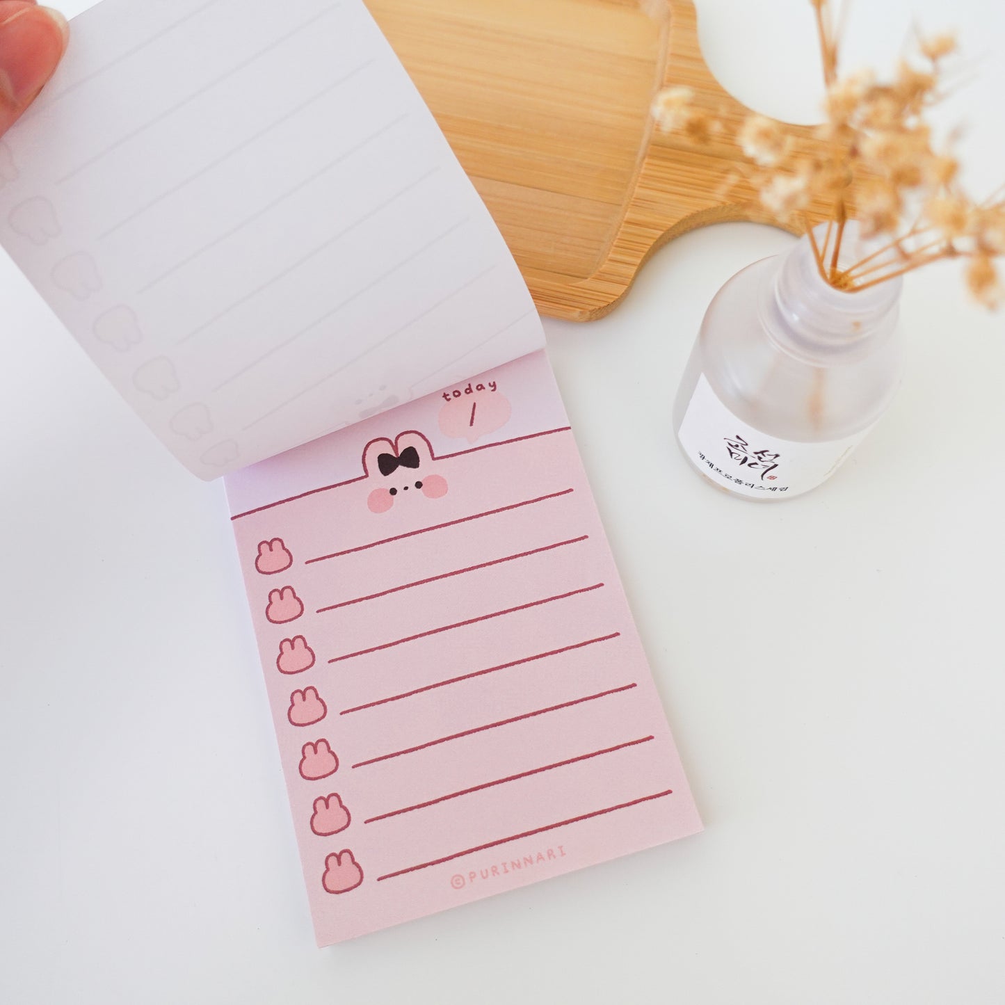 Cute Animal To-do List Memo Pad ⋮ Cat / Bunny / Frog / Chick / Bear