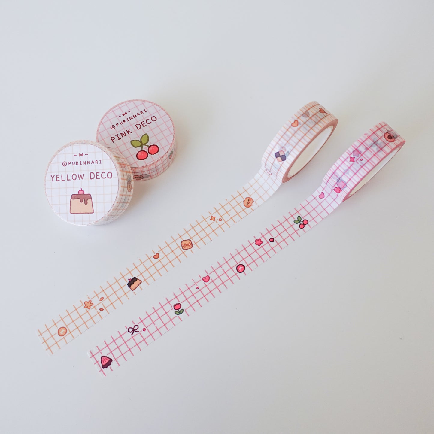 Small Things Deco Washi Masking Tape ⋮ Yellow Deco / Pink Deco