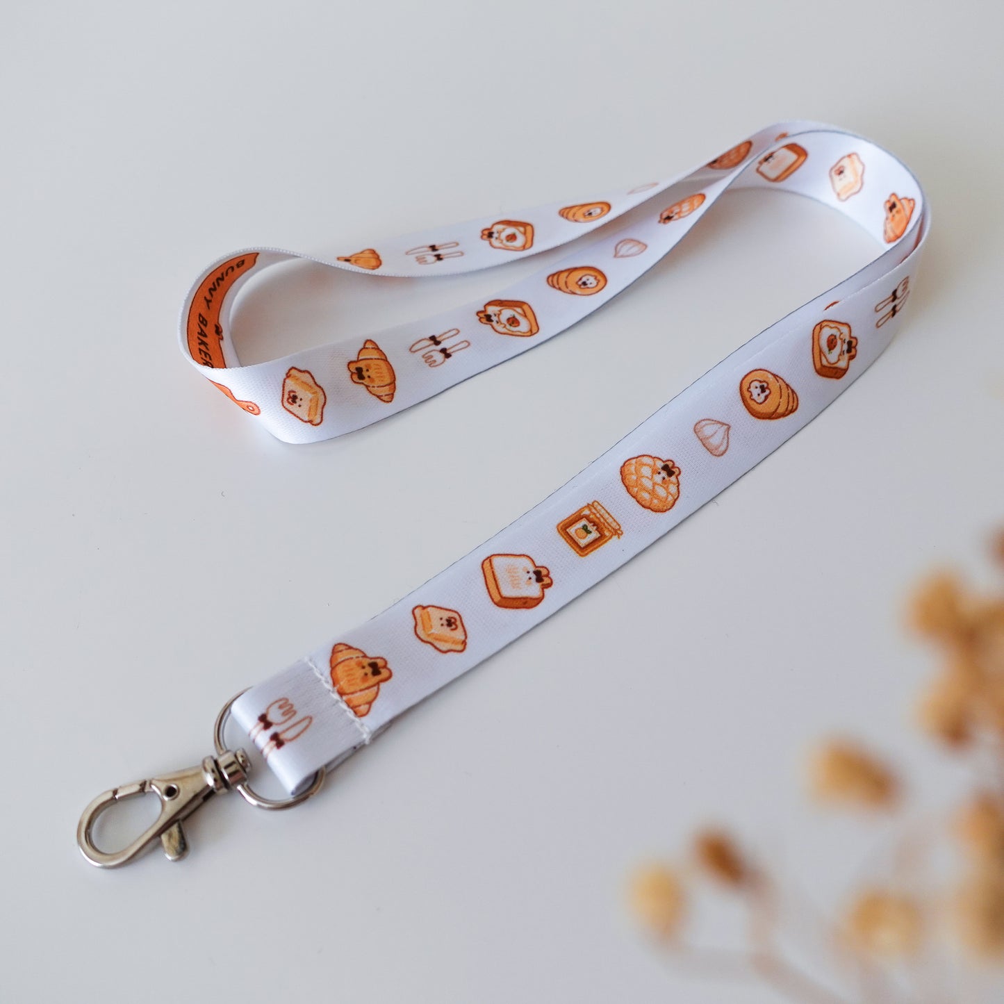 Bunny Bakery Lanyard ⋮ Original Bread / Strawberry Bread