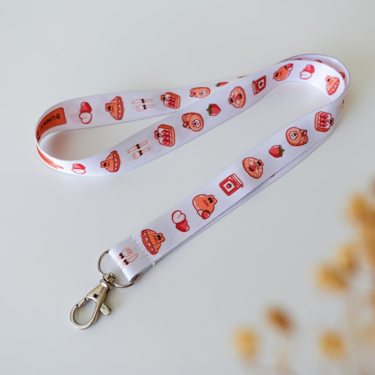 Bunny Bakery Lanyard ⋮ Original Bread / Strawberry Bread