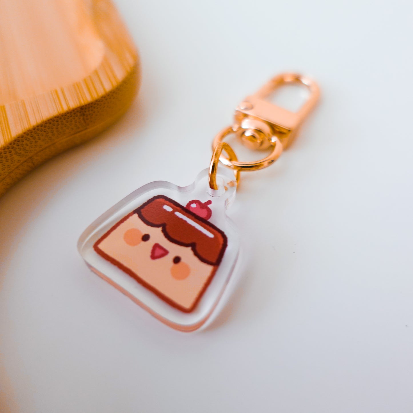 Puririn and Purin Acrylic Charm Keychain ⋮ Bunny made of purin