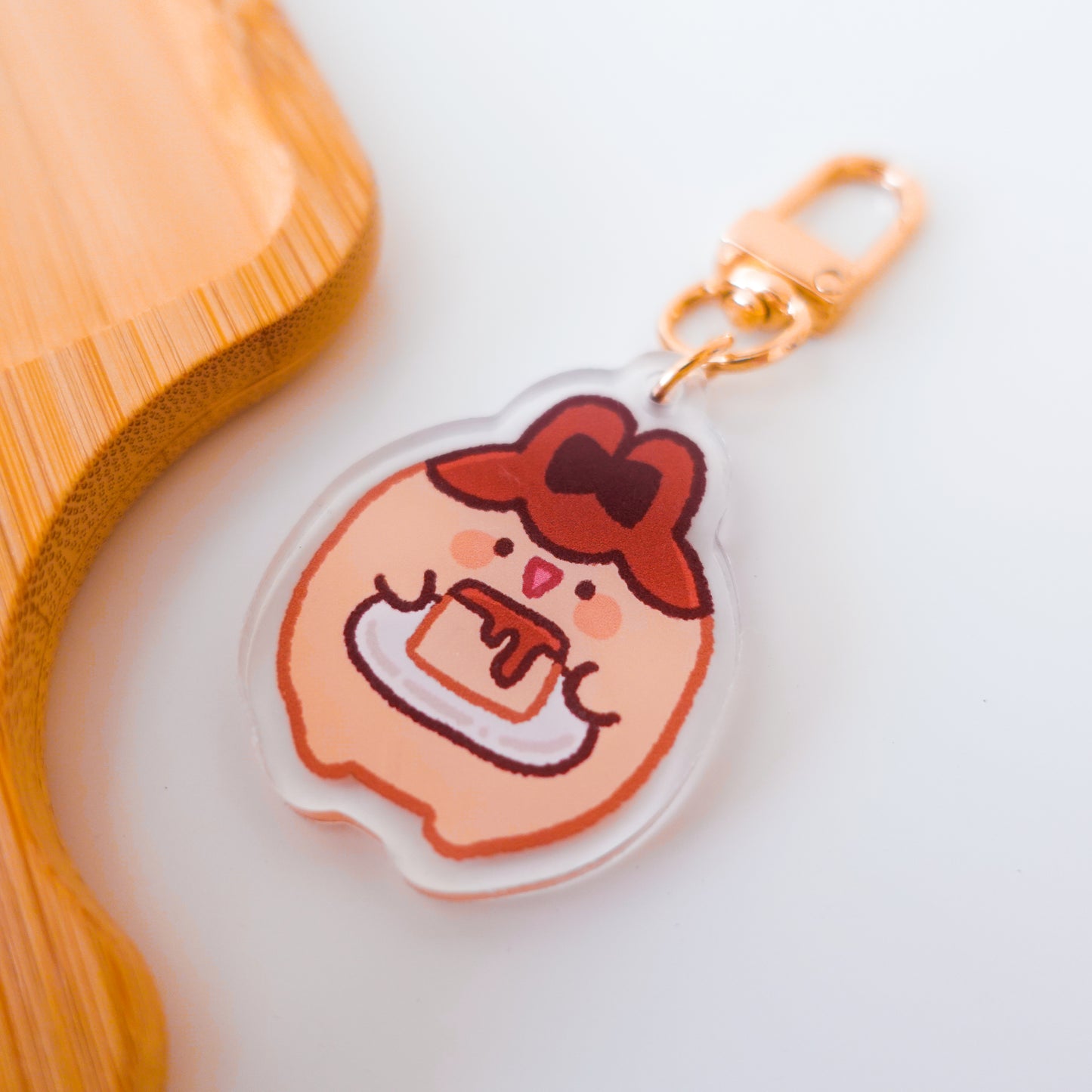 Puririn and Purin Acrylic Charm Keychain ⋮ Bunny made of purin