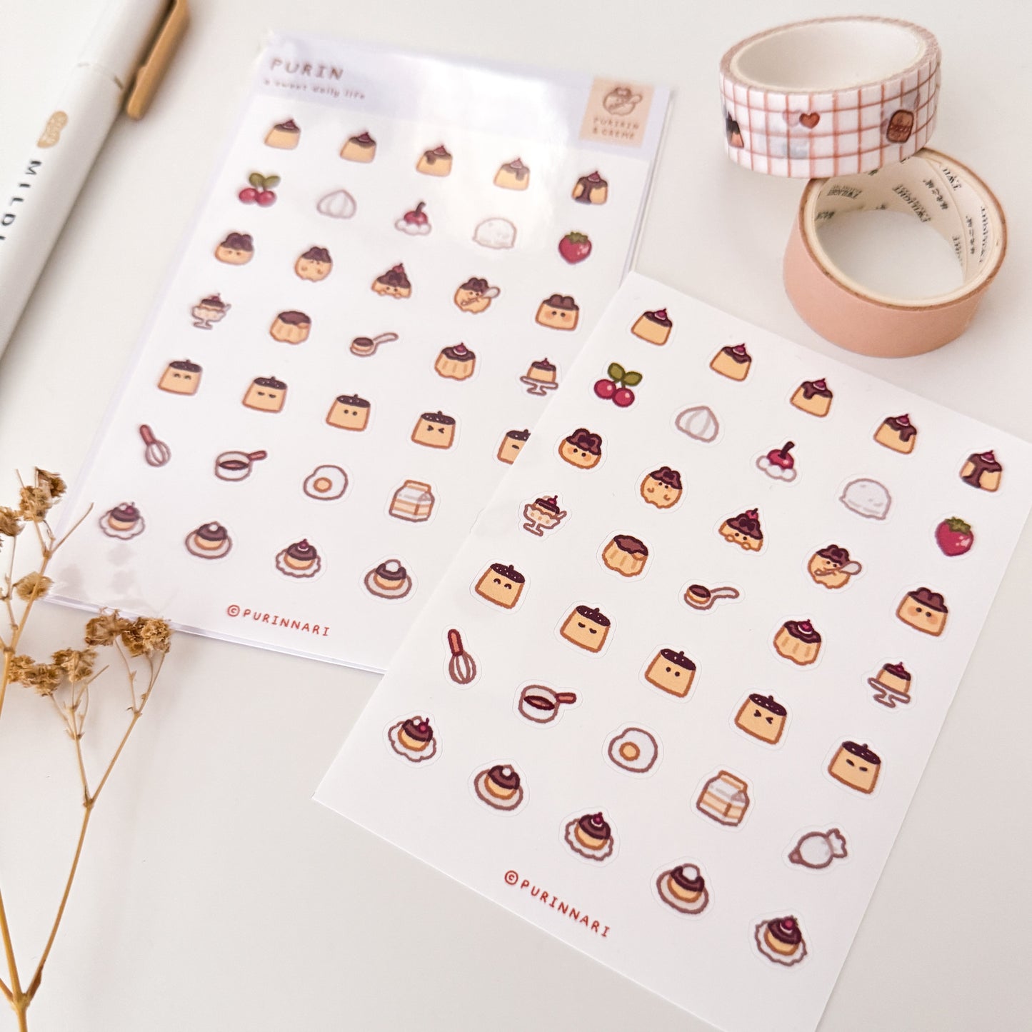 Purin Sticker Sheet ⋮ Puririn & Creme