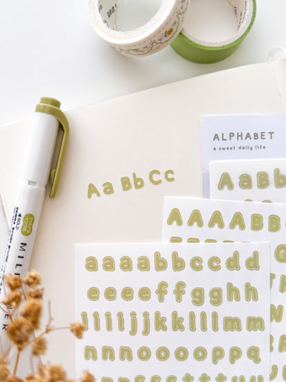 Alphabet Letter Sticker Sheet