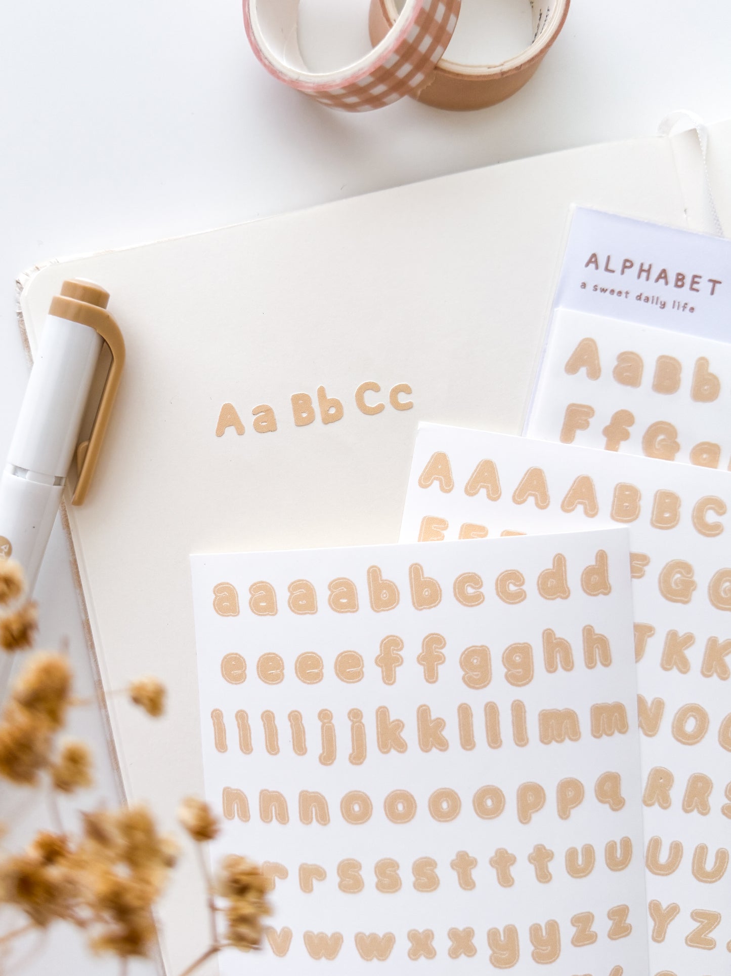 Alphabet Letter Sticker Sheet