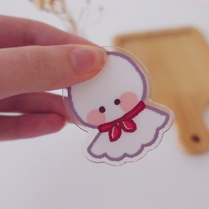 Teru Teru Bozu Acrylic Binder Clip ⋮ Cute Rain Doll